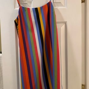 After market multicolor striped cocktail dress S